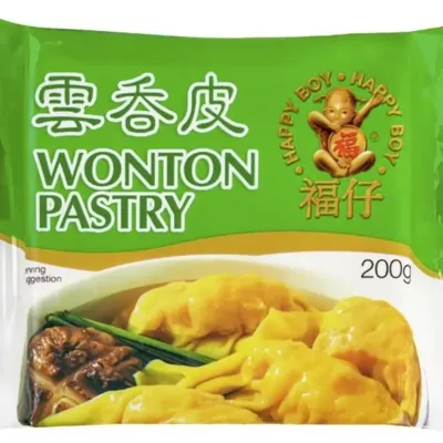 Frozen Wonton Pastry Yellow 200g