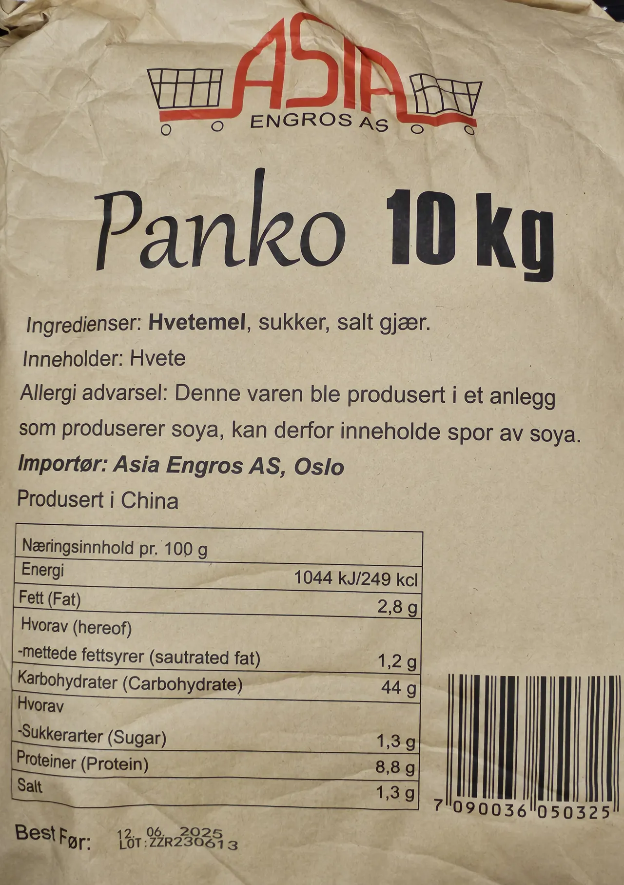 BREAD CRUMBS PANKO 10KG