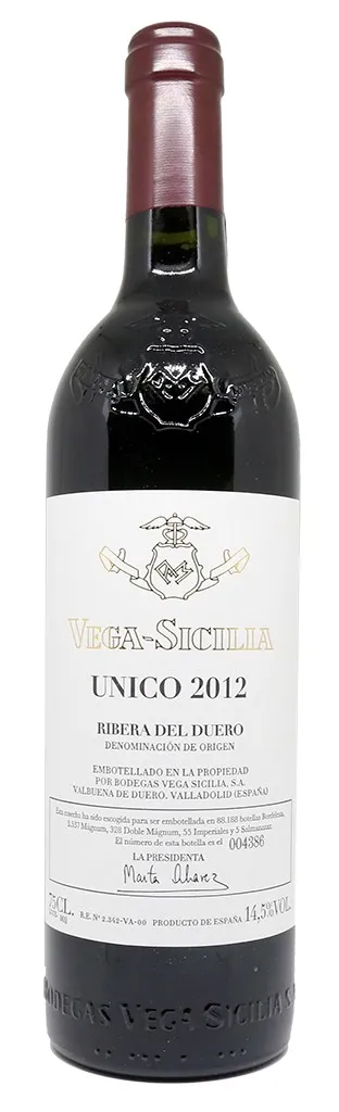 VEGA SICILIA UNICO 2012 14,5% 75CL VEGA SICILIA UNICO 2012 14,5% 75CL