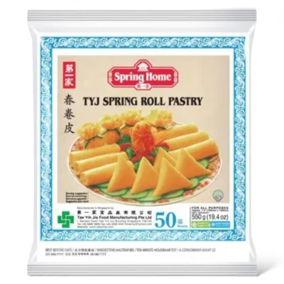 FROZEN SPRINGROLL PASTRY 190MM 50STK FROZEN SPRINGROLL PASTRY 190MM 50STK