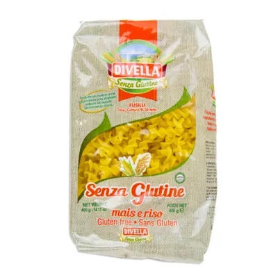 DIVELLA GLUTENFRI FUSILLI 400GR X 12 DIVELLA GLUTENFRI FUSILLI 400GR X 12