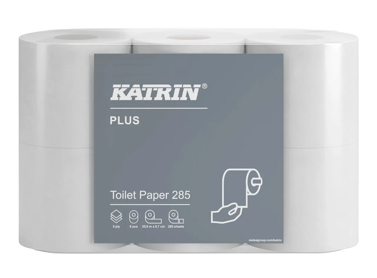 TOALETTPAPIR KATRIN 285 SOFT 3-LAG 42 RULL