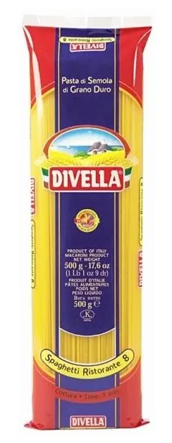 DIVELLA RISTORANTE SPAGHETTI 500GR X 36STK DIVELLA RISTORANTE SPAGHETTI 500GR X 36STK
