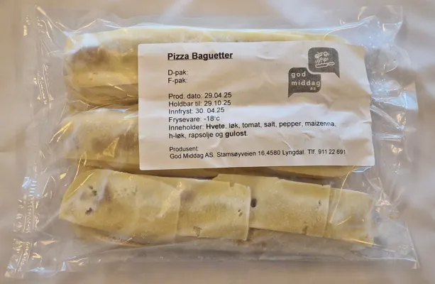 GOD MIDDAG PIZZABAGUETTER 30 STK GOD MIDDAG PIZZABAGUETTER 30 STK