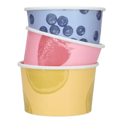 Mellomstore Iskrem-Bokser Frukt 1000pk