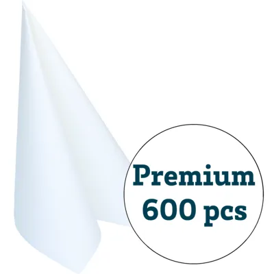 Serviett Premium Hvit 40x40cm 50pk