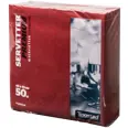 SERVIETT PREMIUM VINRØD 40X40CM 12X50 PK