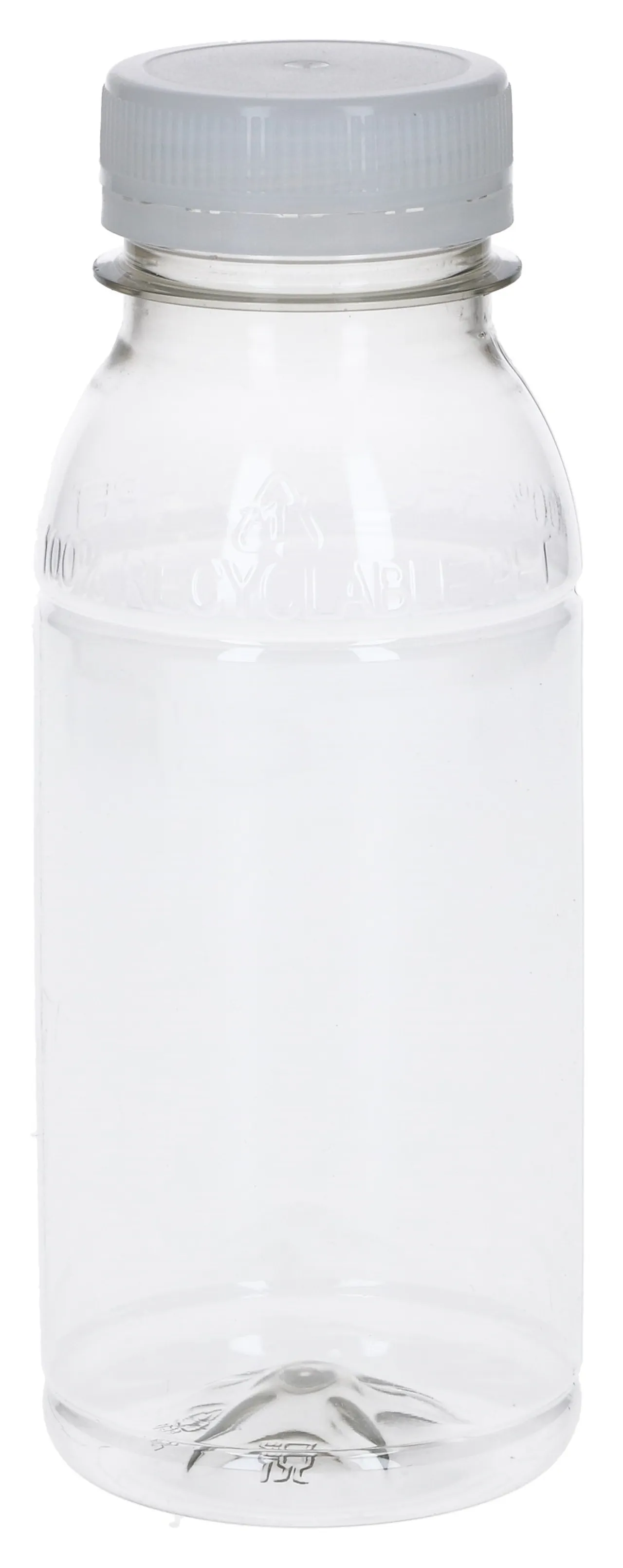 PLASTFLASKE PET MED KORK 250ML 210STK