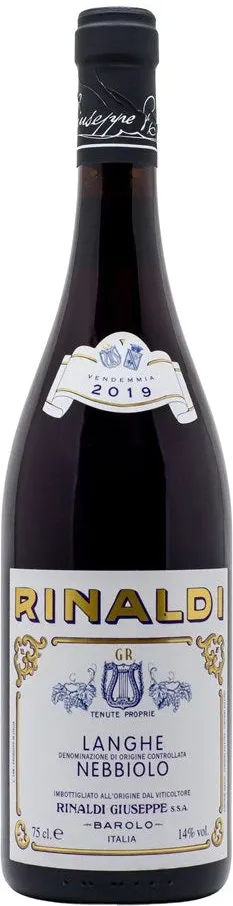LANGHE NEBBIOLO RINALDI 15% 75CL LANGHE NEBBIOLO RINALDI 15% 75CL