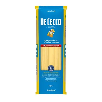 Spaghetti Tørr, 1 Kg Pakke De Cecco Ifb