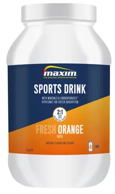 MAXIM SPORTS DRIKK 2KG ORANGE MAXIM SPORTS DRIKK 2KG ORANGE