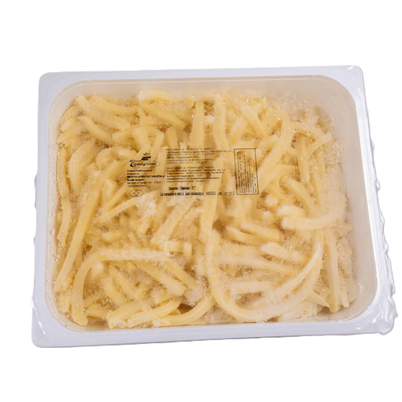 MOZZARELLA NAPOLI JULIENNE FRYS 4 X 2,5KG