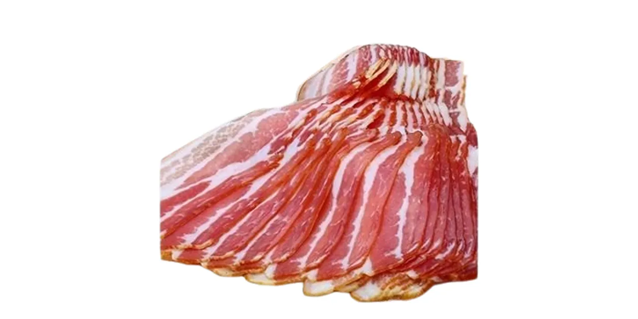 BACON RØKT SKIVET U/SVOR CA 12X1 KG