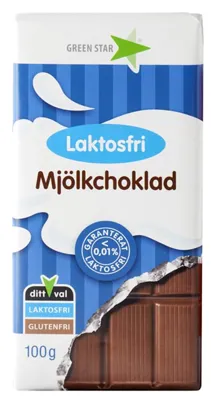 Melkesjokolade Laktosefri 100gr