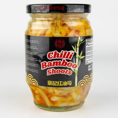 Bambusskudd I Chili Olje 340g Glass