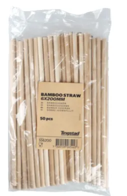 BAMBUSSUGERØR 6X200MM (50 PC) BAMBUSSUGERØR 6X200MM (50 PC)