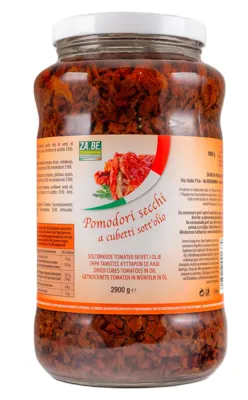 Tomater Soltørket Hakket Zabe 2900 G (4 I Krt)