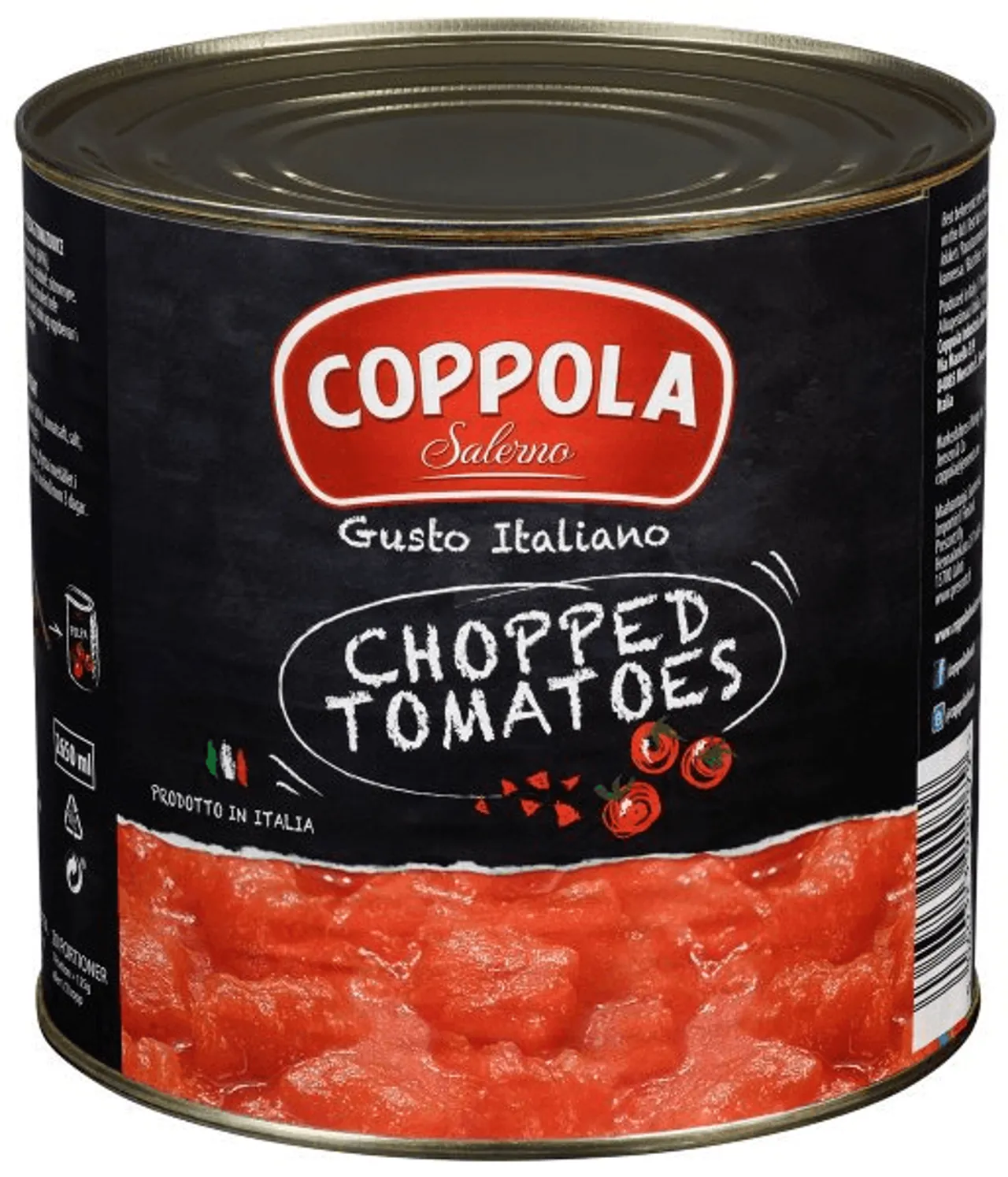 HAKKEDE TOMATER 6 X 2,5KG COPPOLA