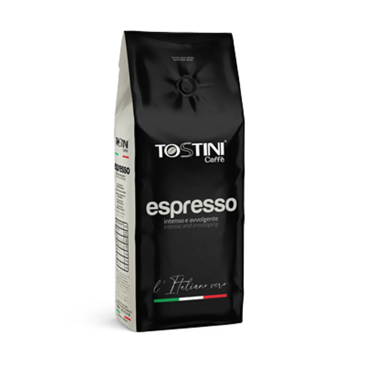 KAFFE ESPRESSO HELE BØNNER 1KG POSE TOSTINI