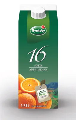 Appelsinjuice 16 Søde Rynkeby 1,75 Lt