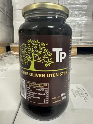 Oliven Sort U/Sten 890g
