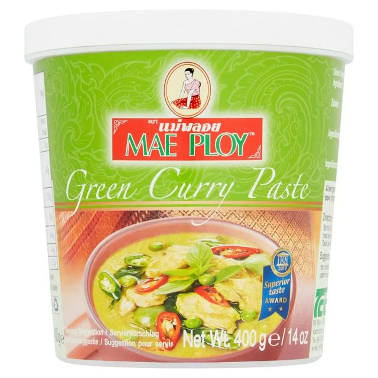 GRØNN CURRY PASTA MAEPLOY 400G