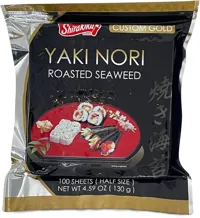 ROASTED SEAWEED YAKI NORI GOLD HALV 130G