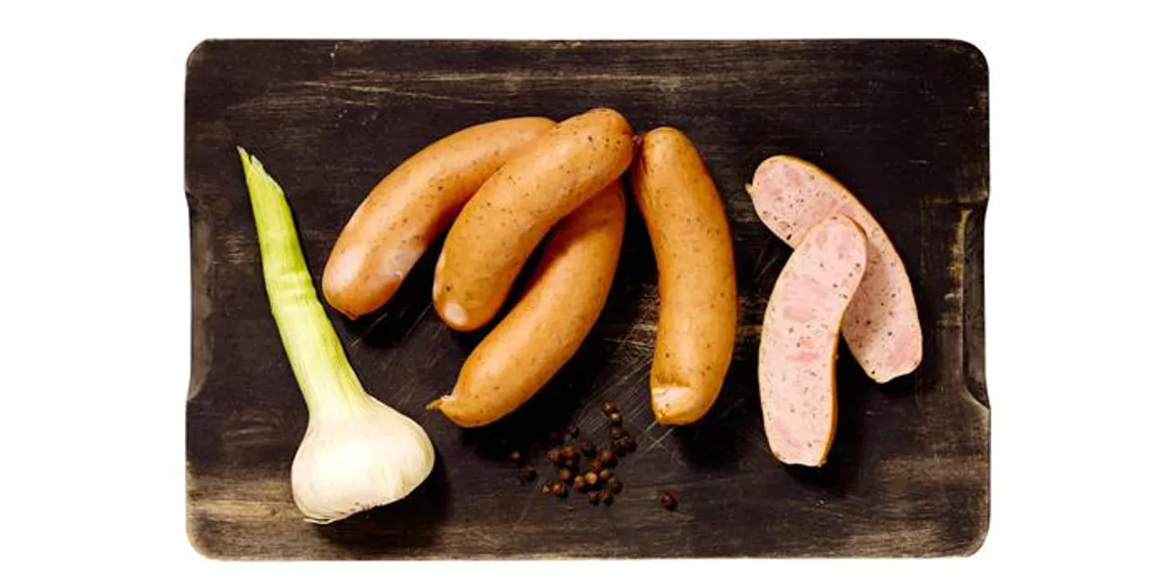 MV SINNATAGGEN PØLSE BRENT PEPPER/BAKT HVITLØK 1KG