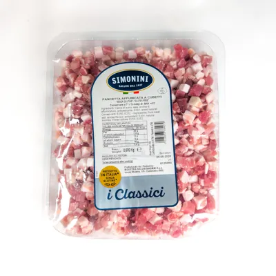 Pancetta Røkt Ternet 500g Simonini