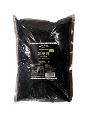 Sesamfrø Ristede Sorte 1kg X 10 Prb