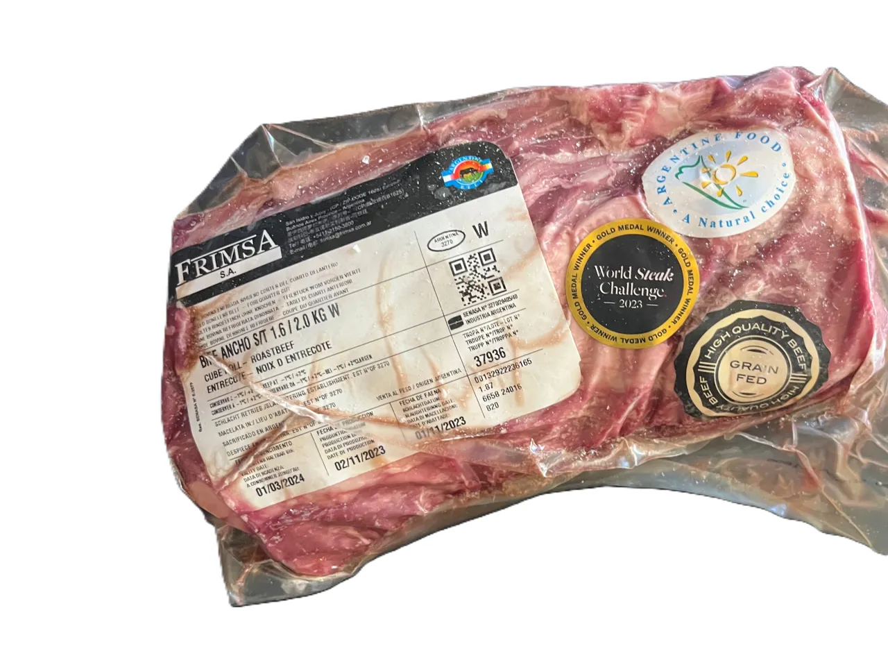 ENTRECOTE STORFE 2,5-3,5 KG GRAIN ARG