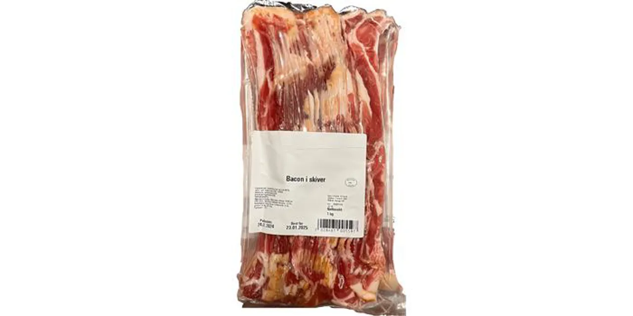 BACON RØKT SKIVET FRYS 6 KG