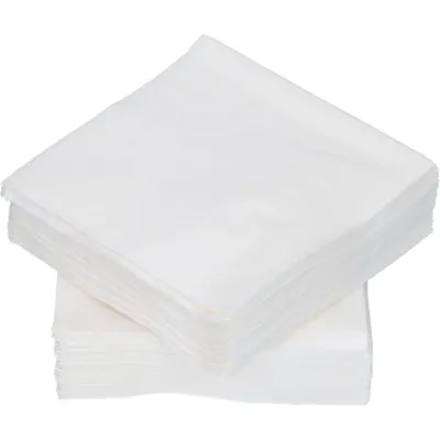 Servietter 2-Lag Hvit Brettet 12x12cm 400 Pk