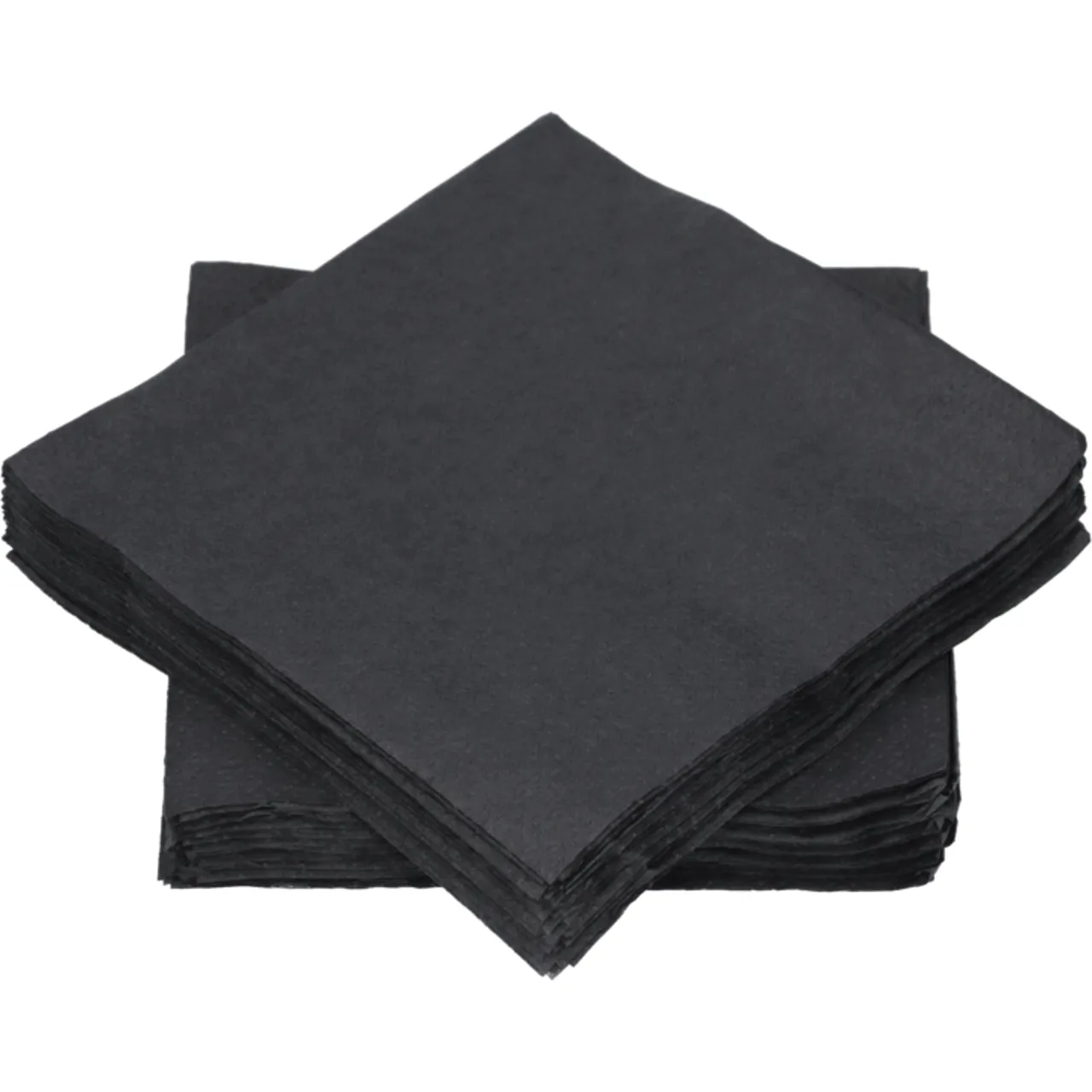 SERVIETTER SVART 12X12CM 2LAG 400STK