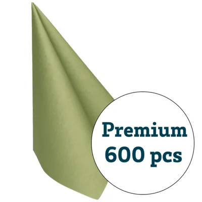 Serviett Premium Oliv 40x40cm 50 Pk