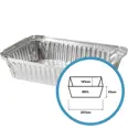 ALUMINIUMSFORM 890ML 1000 STK