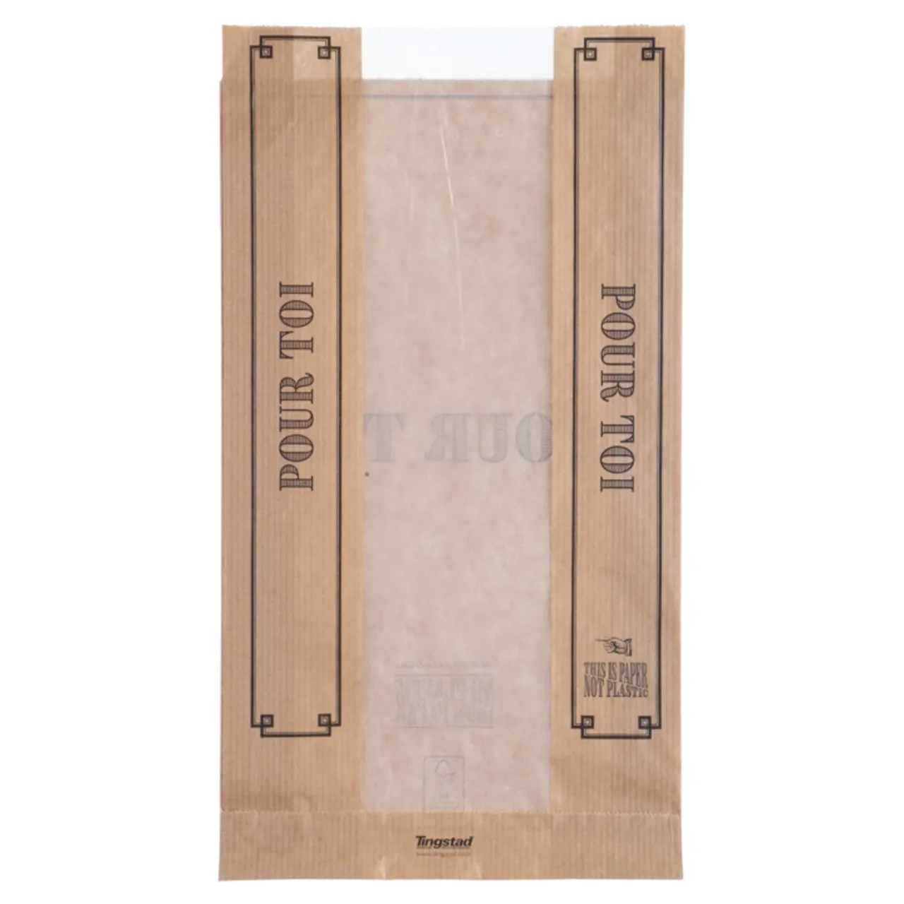 BRØDPOSE MED PAPPVINDU 1,5KG