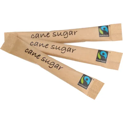 Rørsukker Brun Fairtrade 3g