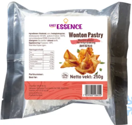 Wonton Pastry Fryst 250g