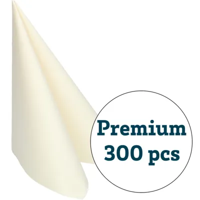 Serviett Premium Vanilje 48x48cm 50 Pk
