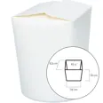 TAKE AWAY BOX HVIT 45CL 50 PK