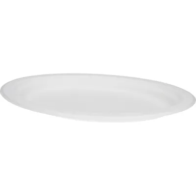 Bagassetallerken Hvit 26x19cm 50pk