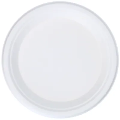 Bagassetallerken Hvit 22,5cm 500stk