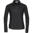 DAMESKJORTE FIGURNÆR POPLIN EASY CARE SORT XXL