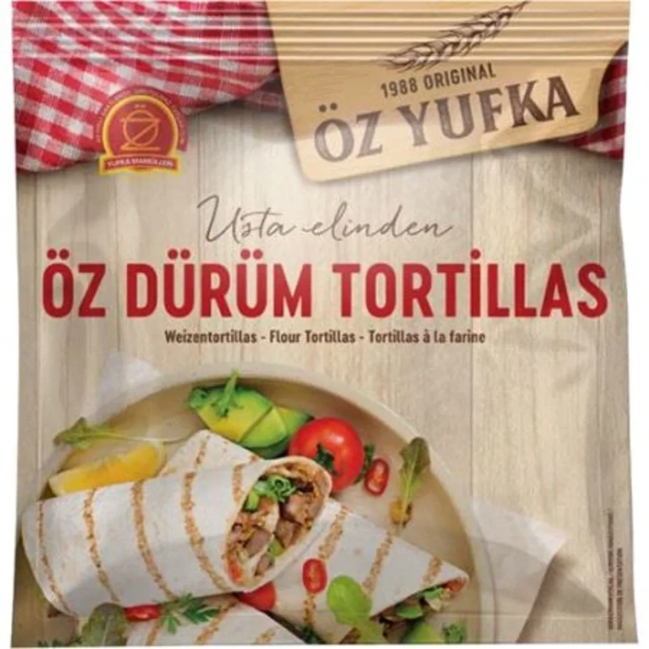 TORTILLAS YUFKA DURUM 30CM 16STK