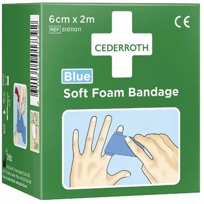 PLASTER SOFT FOAM BLÅ 6CMX2M STK PLASTER SOFT FOAM BLÅ 6CMX2M STK