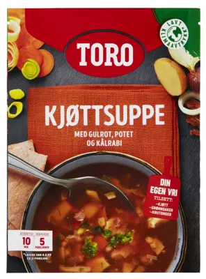 KJØTTSUPPE M/GRØNNSAKER KJØTTSUPPE M/GRØNNSAKER