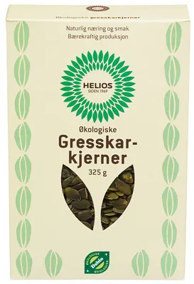Økologiske Gresskarkjerner 325g Helios