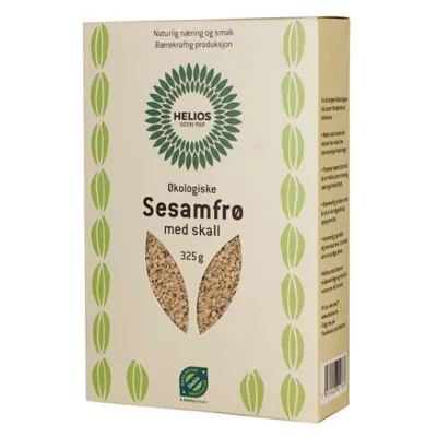Økologiske Sesamfrø M/Skall 325g Helios