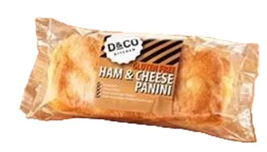 GLUTEN FREE PANINI HAM & CHEESE GLUTEN FREE PANINI HAM & CHEESE